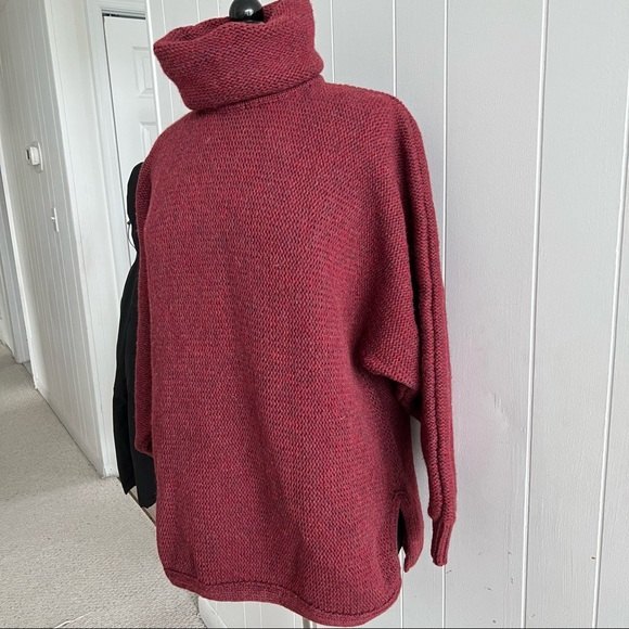 Vintage real wool chunky boho knit sweater by Ramsay of Dublin made - Picture 2 of 12